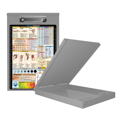 WhiteCoat Clipboard® Storage - Silver Nursing Edition